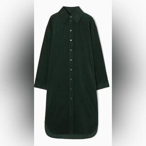 COS CORDUROY MIDI SHIRT DRESS